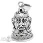 Preview: Detailed Biker-Bell with Asian Dragon Masks and Flames Stainless Steel Ride Bell